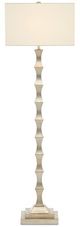 Currey & Company Lyndhurst Silver Leaf Floor Lamp-0