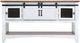 International Furniture Direct Pueblo Brown Top Sofa Table with White Base-2