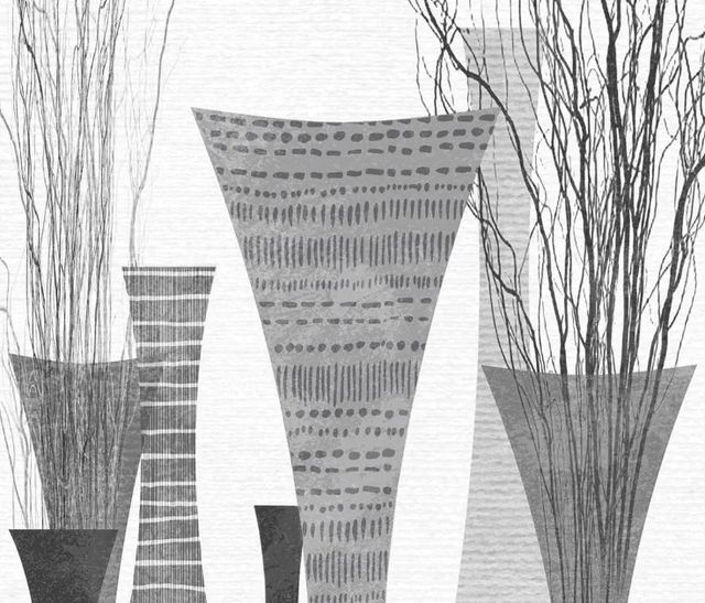 Classy Art Silhouette Vases by Susan Jill Wall Art-1