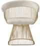 Sagebrook Home Strand White and Gold Chair-1