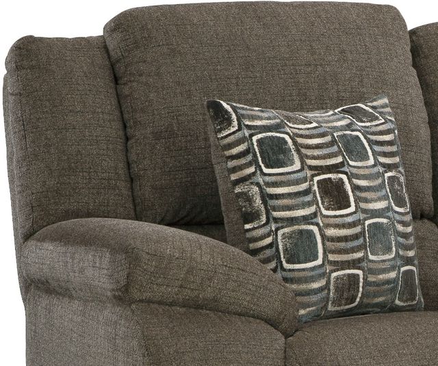 HomeStretch Santa Fe Gray Power Reclining Loveseat with Power Headrest and Power Lumbar-1