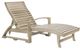 C R Plastic St. Tropez Beige Chaise Lounge with Hidden Wheels-0