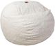 CordaRoy's® Original White Faux Fur Queen Bean Bag Chair-0