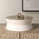 Uttermost® Luxe White Round Box-1