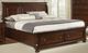 Vaughan-Bassett Reflections Dark Cherry Queen Sleigh Storage Bed-0