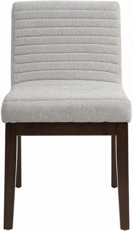 ACME Furniture Edwyn 2-Piece Brown/Gray Upholstered Side Chair Set-3