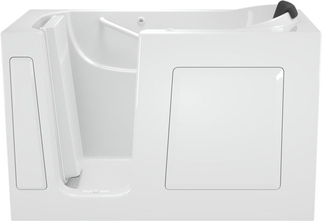 American Standard® Gelcoat Premium Series White 30" x 60" Walk-in Tub with Whirlpool System and Left-Hand Drain-1