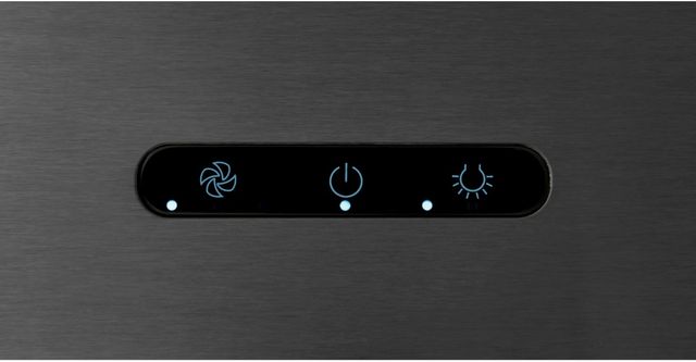 Broan® Elite EW48 Series 30" Black Stainless Steel Wall Mount Chimney Range Hood-2
