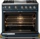 Viking® 5 Series 36" Squall Pro Style Dual Fuel (LP) Range with Brushed Brass Trim-1