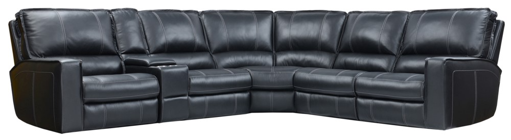 Parker House® Rockford 6-Piece Verona Black Modular Power Reclining Sectional Set