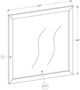 Monarch Specialties Inc. Bleached Oak/Rustic Oak Wall Mirror-1