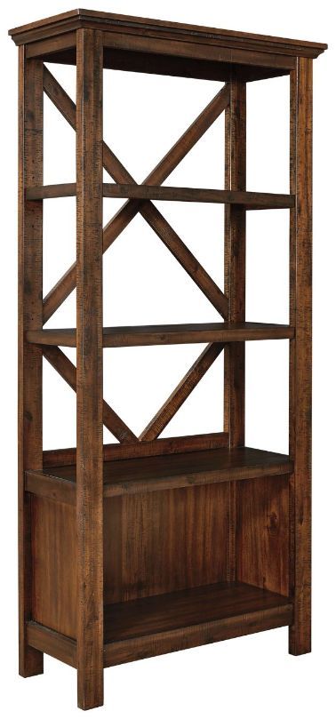 Signature Design by Ashley® Baldridge 4-Piece Rustic Brown Home Office Set1-2
