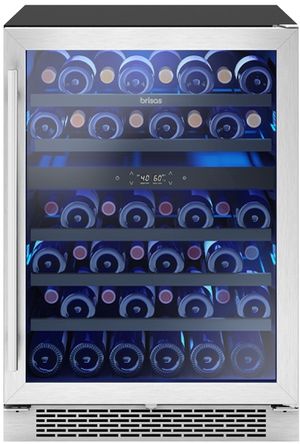 Zephyr Brisas 5.8 Cu. Ft. Stainless Steel Frame Wine Cooler