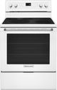 KitchenAid® 30" White Freestanding Electric Range-0