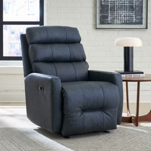 Best® Home Furnishings Customizable Kristisha Leather Power Rocker Recliner with Power Tilt Headrest-2