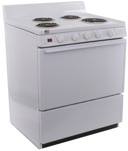 Premier Range 30" White Freestanding Electric Range-0