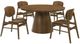 Coaster® Franklin 5-Piece Dark Brown Dining Table Set-0