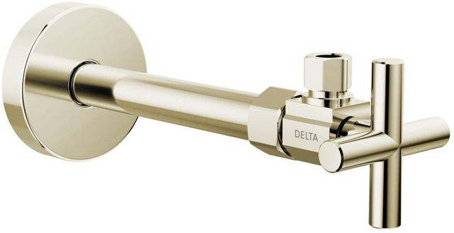 Delta Polished Nickel Angled Supply Stop Valve-0