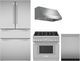 Thermador® 4 Piece Stainless Steel Gas Kitchen Package-0