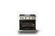 Viking® 5 Series 36" Pure White Pro Style Gas (NG) Range with Polished Chrome Trim-1
