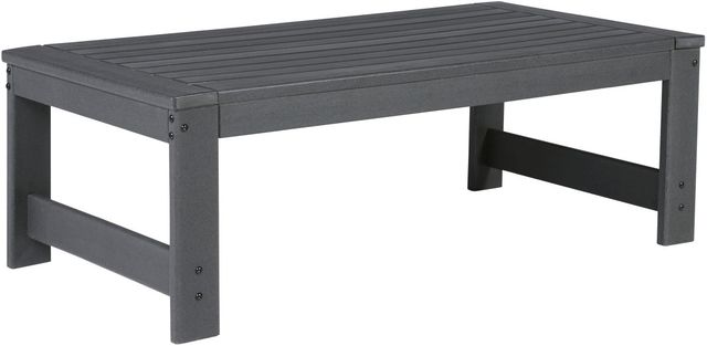 Signature Design by Ashley® Amora Charcoal Gray Outdoor Coffee Table-0