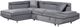 Mazin Furniture Cruz 2-Piece Gray Left-Arm Facing Pullout Sleeper Sectional and Chaise-2