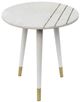 A & B Home White Side Table-0
