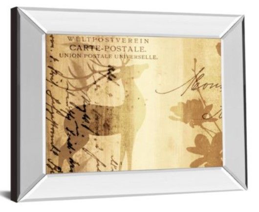 Classy Art Letter I by F. Leal Mirror Framed Wall Art-1