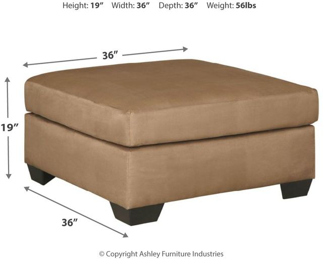 Signature Design by Ashley® Darcy Mocha Oversized Accent Ottoman-1
