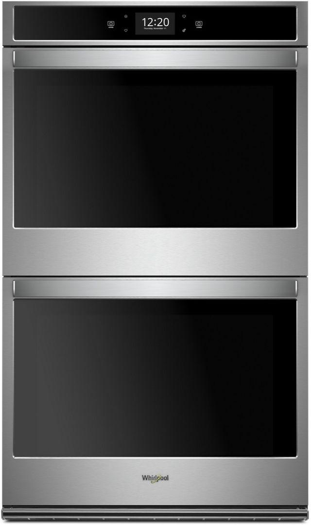 Whirlpool® 30" Black On Stainless Electric Built In Double Oven