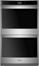 Whirlpool® 30" Black On Stainless Electric Built In Double Oven-0