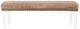 Jofran Inc. Brianna Mink Faux Fur Bench-2