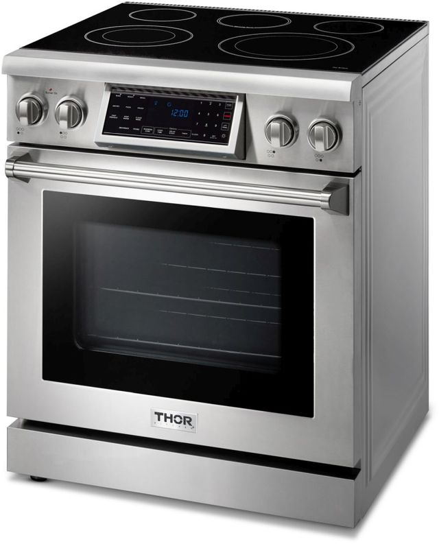 Thor Kitchen® Professional 30" Stainless Steel Freestanding Electric Range-4