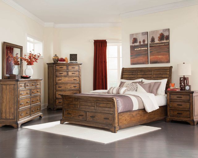 Coaster® Elk Grove Rustic Vintage Bourbon Queen Bed-2