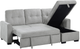 Homelegance® Carolina 2-Piece Gray L-Shape Sectional with Pull-out Bed and Hidden Storage-2