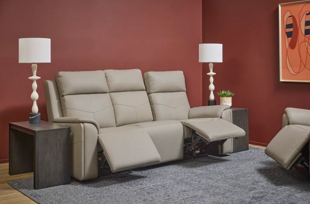 Flexsteel® Vernon Beige Power Reclining Sofa-1