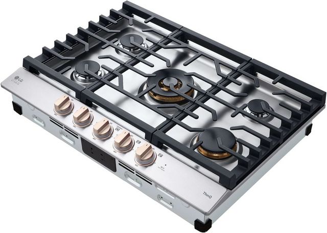 LG Studio 30" Essence White Gas Cooktop-4