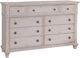 American Woodcrafters 2410 Sedona Cobblestone White Dresser-0