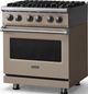 Viking® 5 Series 30" Nantucket Pro Style Dual Fuel (NG) Range with Polished Chrome Trim-3