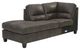 Signature Design by Ashley® Navi 2-Piece Smoke Sleeper Left-Arm Facing Sectional and Chaise-3