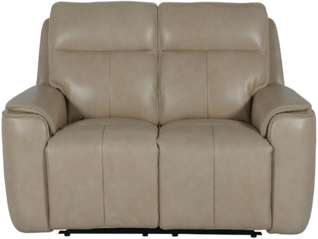 Bassett® Furniture Club Level Manteo Diamond Leather Power Reclining Loveseat -1