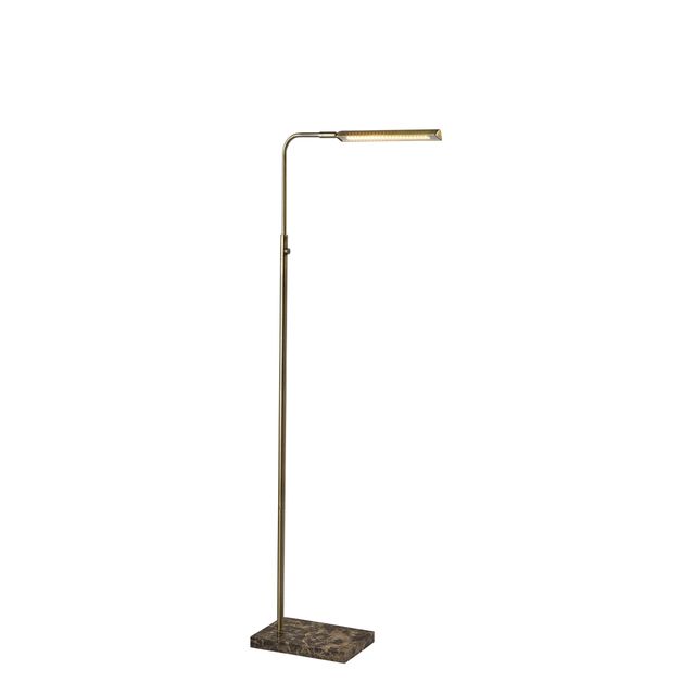 Adesso® Reader Antique Brass Floor Lamp-0