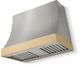 AGA Marquee 36" Stainless Steel Wall Mounted Range Hood with Brushed Brass Trim-0