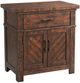 Elements International Jax 4-Piece Cherry Queen Panel Storage Bedroom Set-4