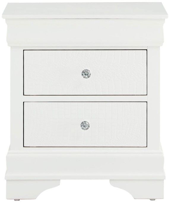 Global Furniture USA Pompei 4-Piece White Youth Twin Bedroom Set-3