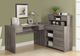Monarch Specialties Inc. Dark Taupe L Shaped Corner Desk-0