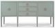 Elizabeth Ann Home Coolio Concave Blue Linen Wrapped Sideboard-1