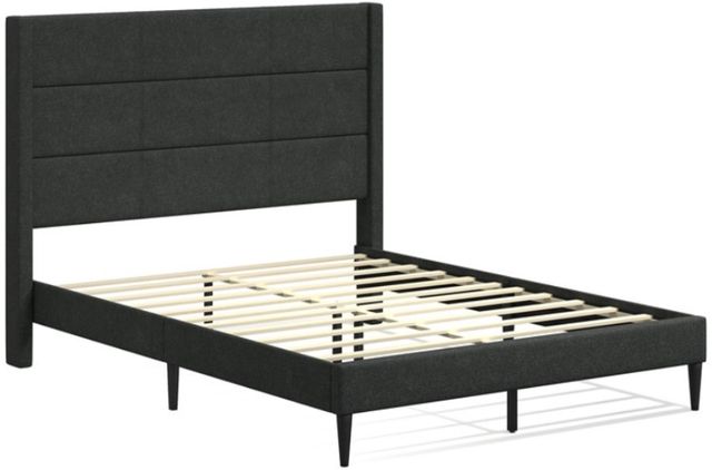 American Wholesale Furniture Tellworth Gray King Upholstered Bed-2