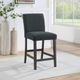 Coaster® Alba 2-Piece Black/Charcoal Gray Dining Counter Stool Set-1