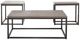 Decor-Rest® Furniture LTD Jacob 3-Piece Natural Living Room Table Set with Dark Brown Bases-0
